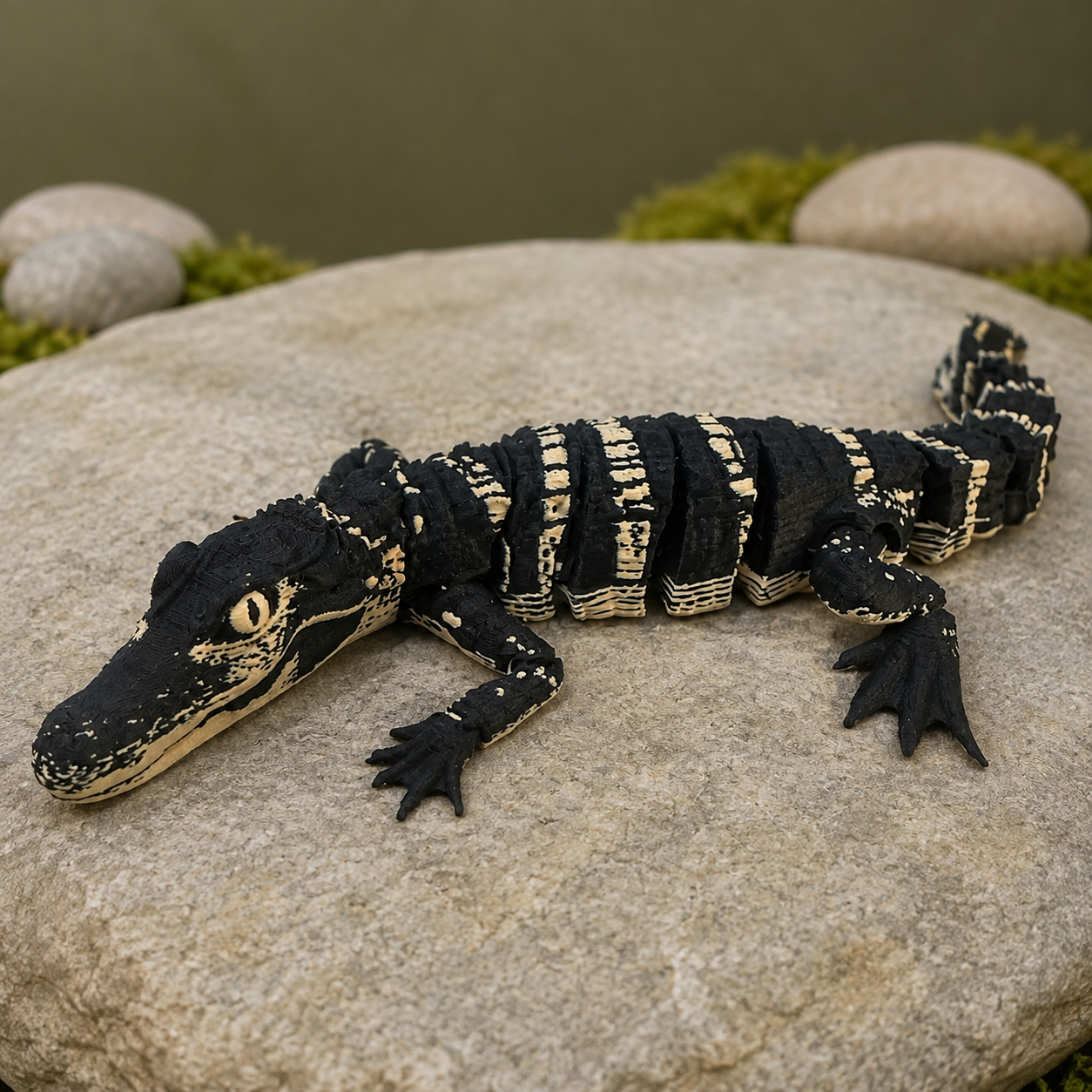 Crocodilo Realista de 24cm