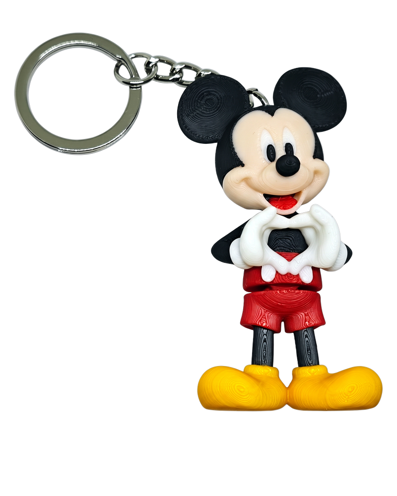 Porta-chaves Mickey em impressão 3D