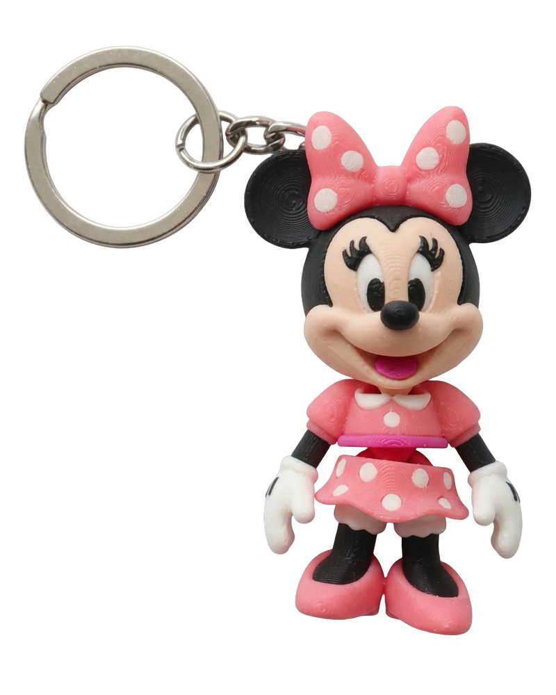 Porta-chaves Minnie em impressão 3D