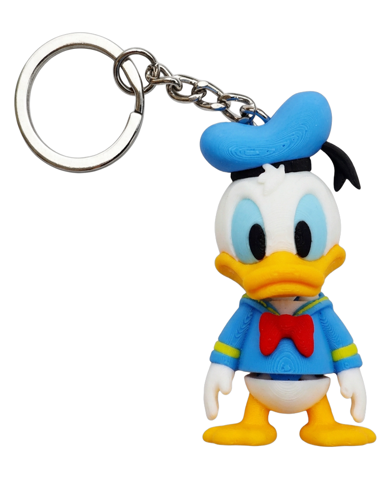 Porta-chaves Pato Donald em impressão 3D