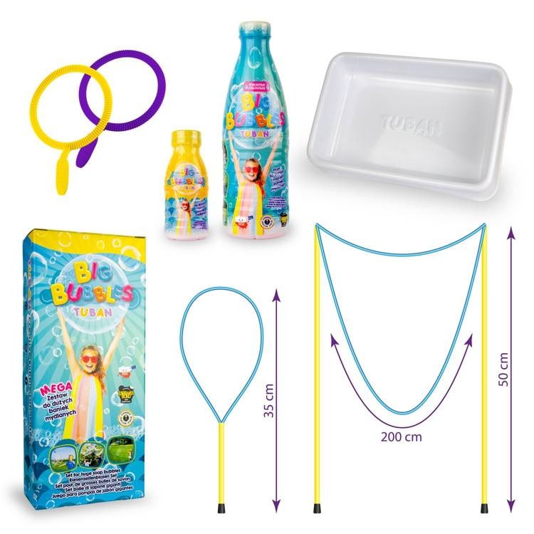 MEGA SET Bolas de Sabão Gigantes TUBAN