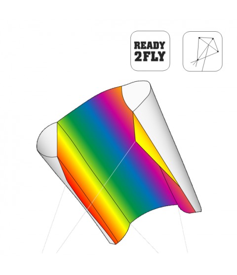 Papagaio (pipa) Sled Rainbow