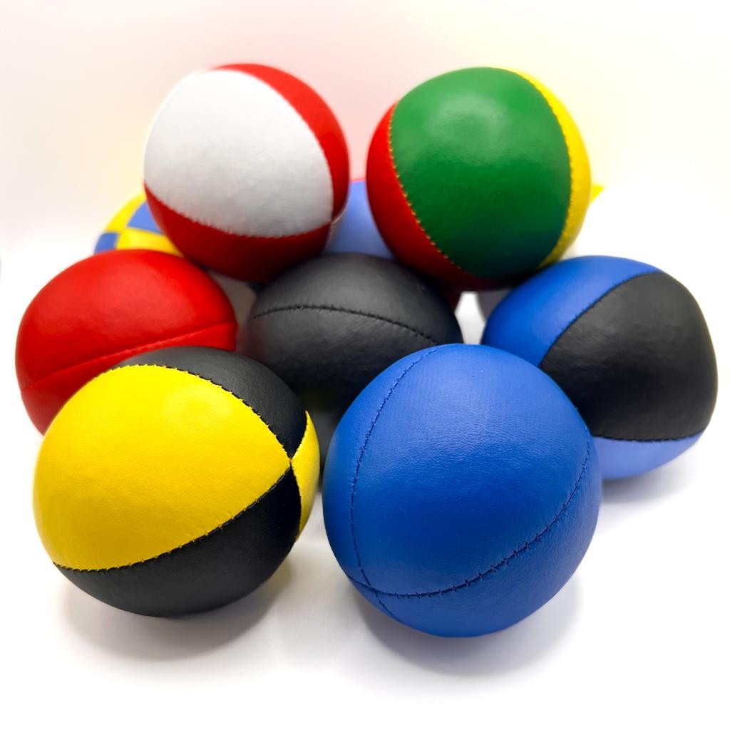 Bola Beanbag 2 cores preto/cor e branco/cor 