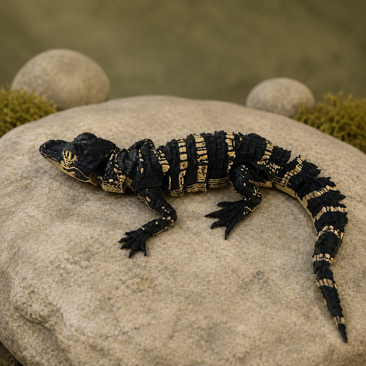 Crocodilo Realista de 24cm