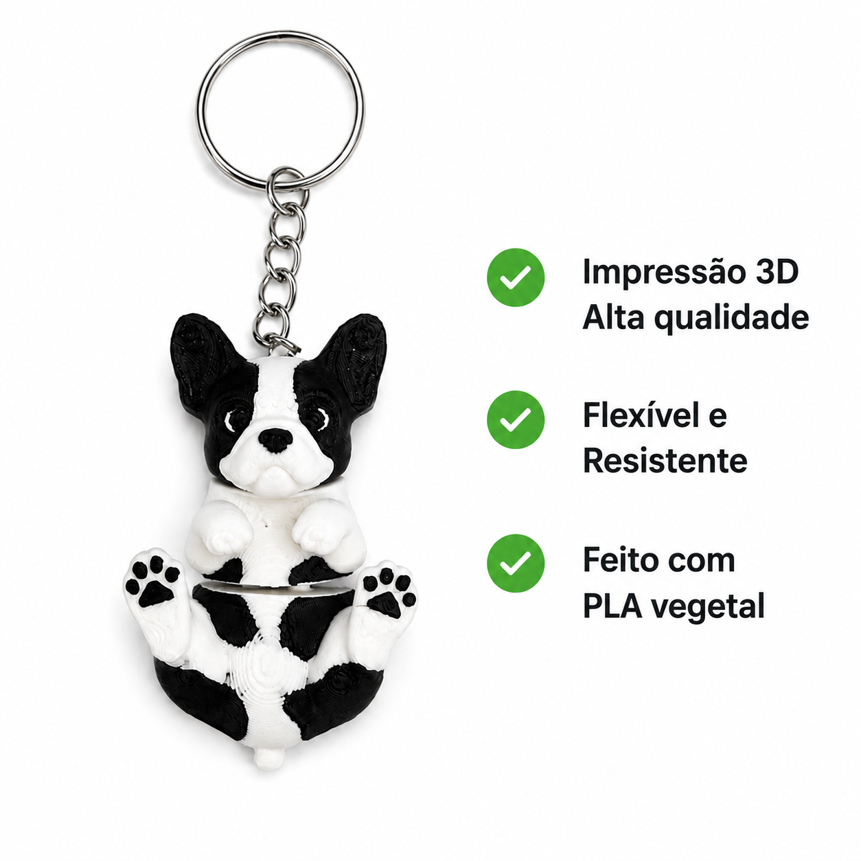 Chaveiro Bulldog Francês