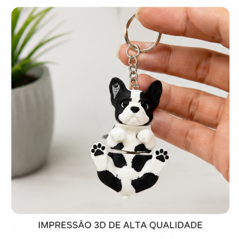Chaveiro Bulldog Francês