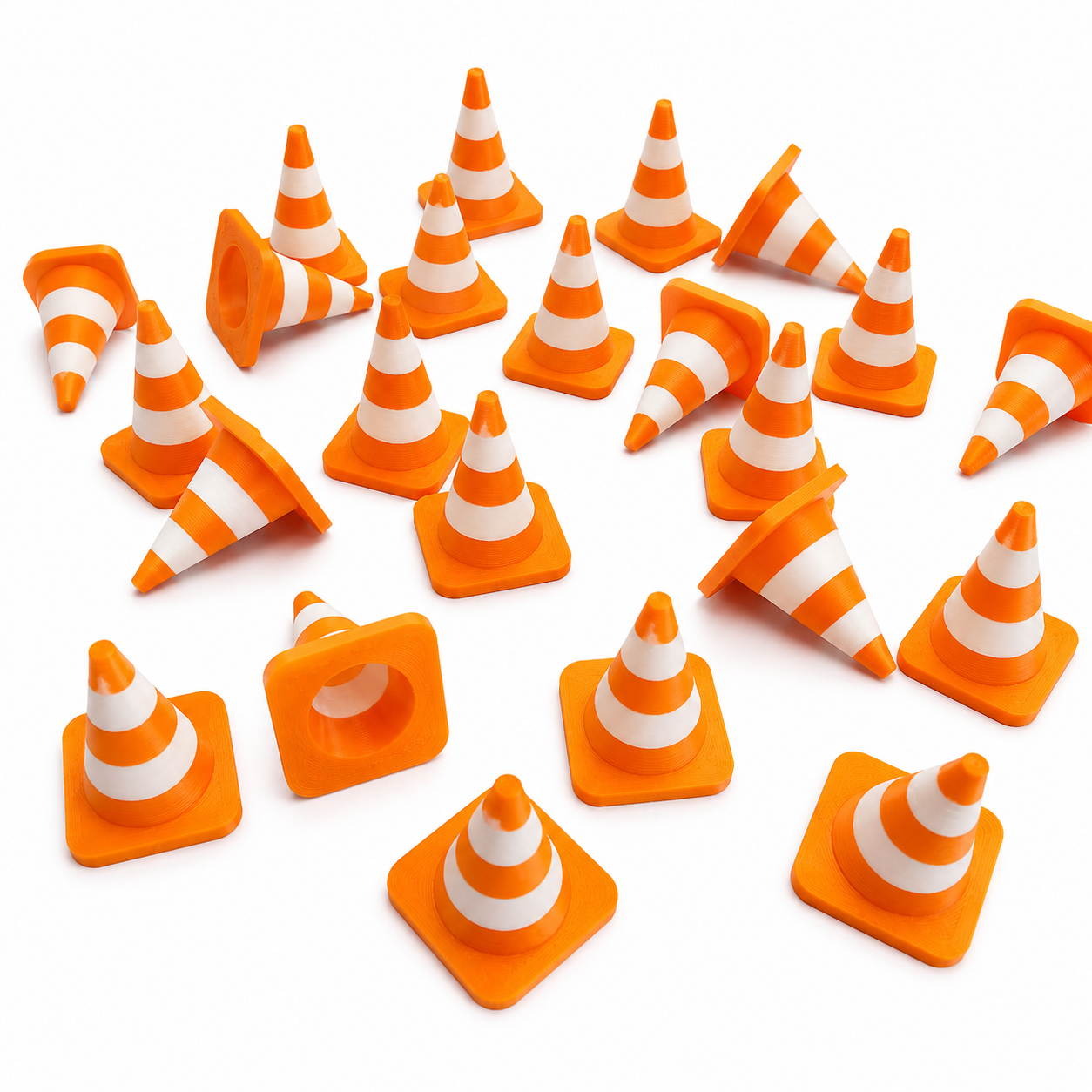 Mini Cones de Trânsito — Impressão 3D