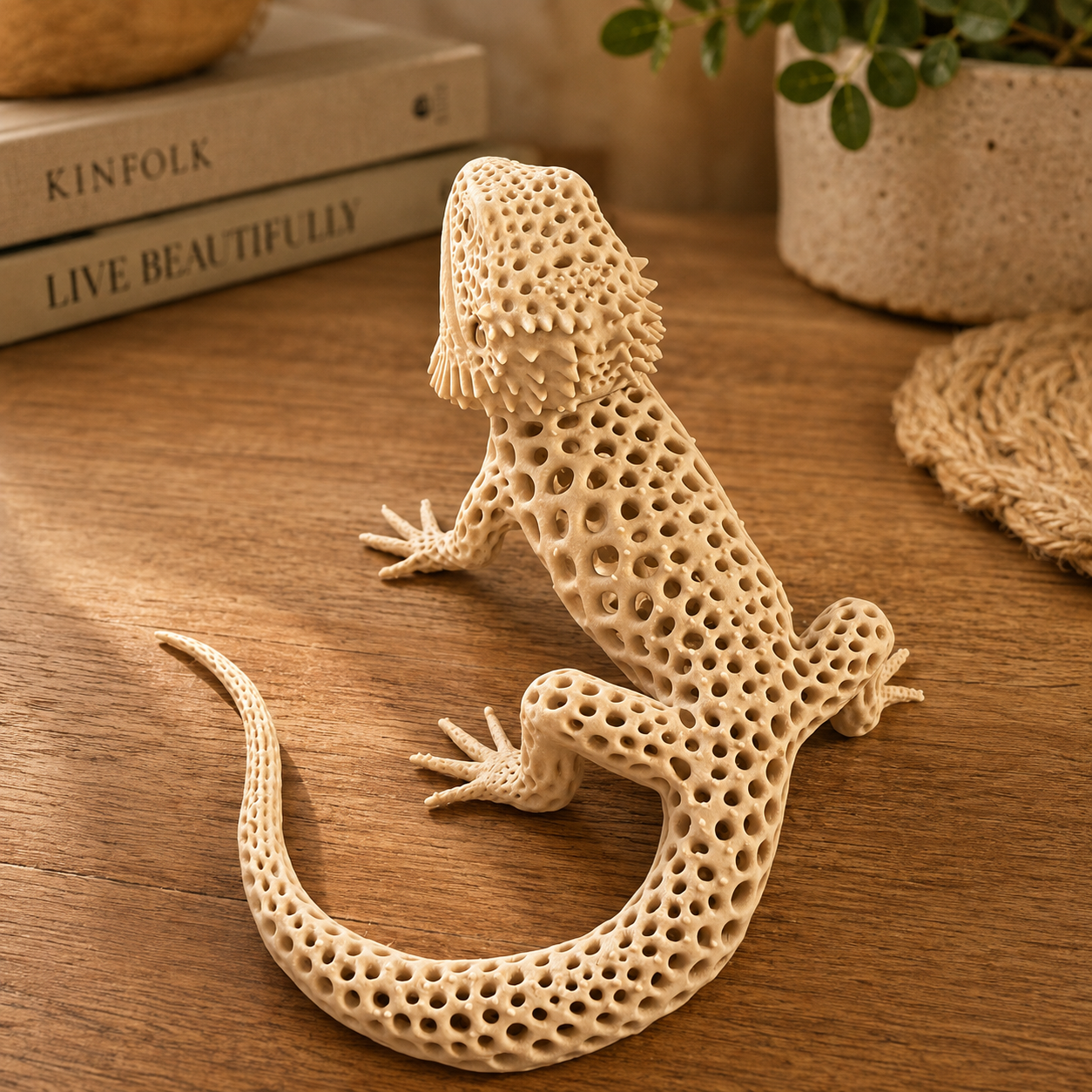 Dragão Barbudo Voronoi