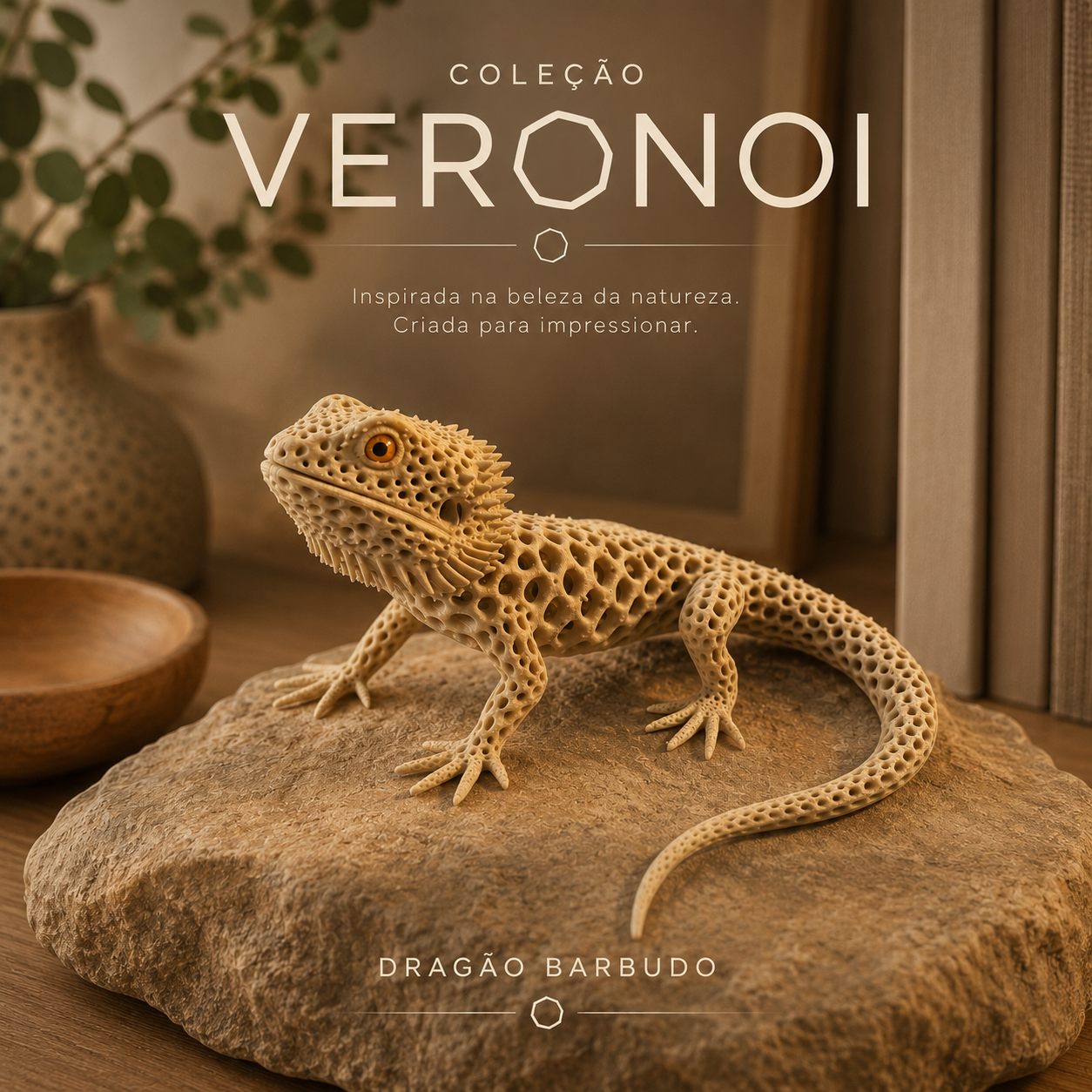 Dragão Barbudo Voronoi