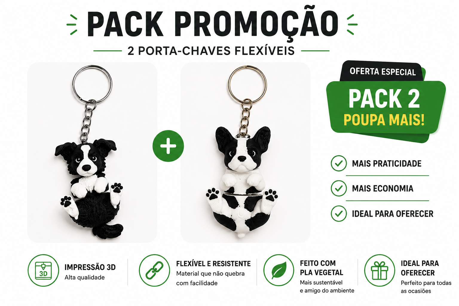 Pack Chaveiros Furia da Noite e Furia da Luz