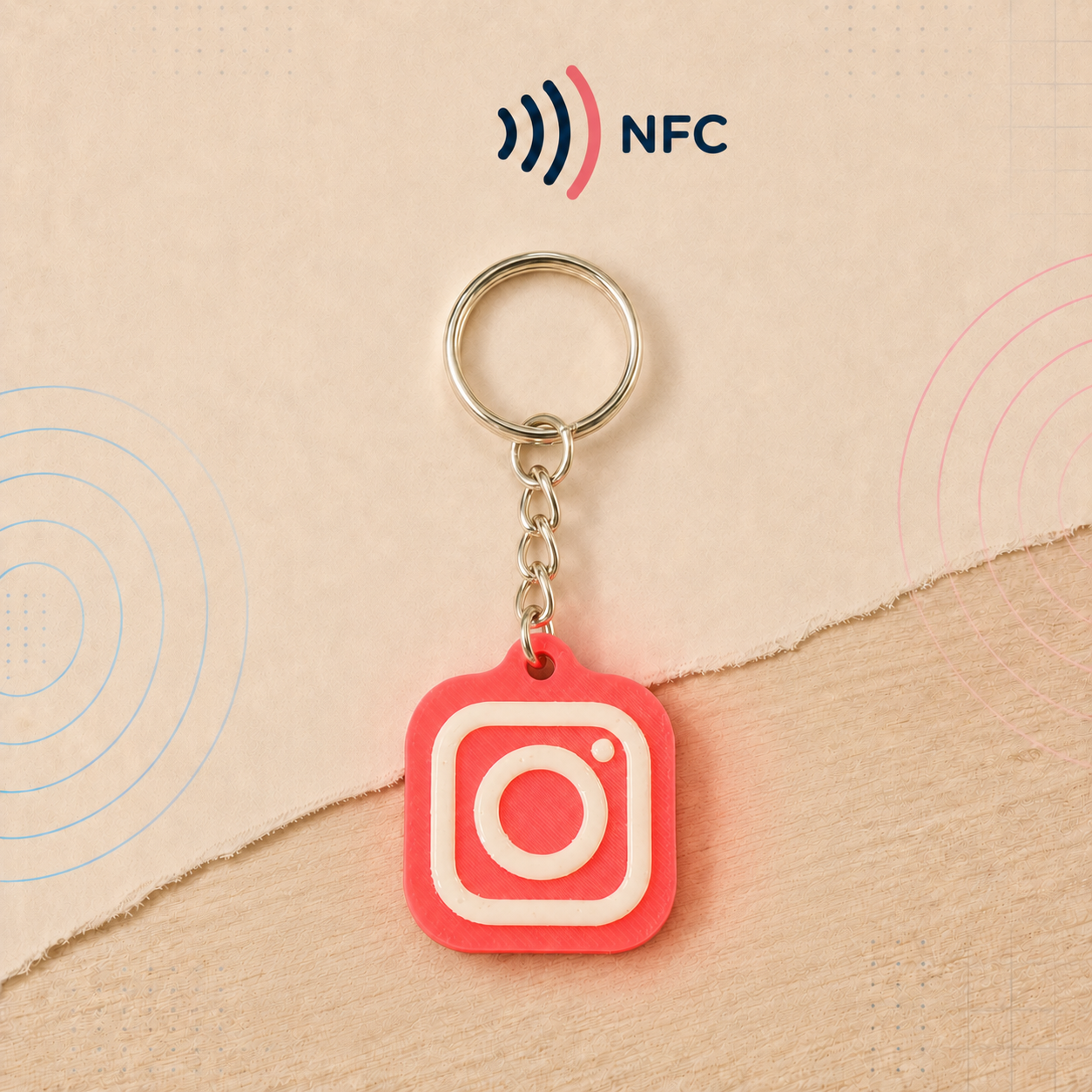 Chaveiro Instagram NFC