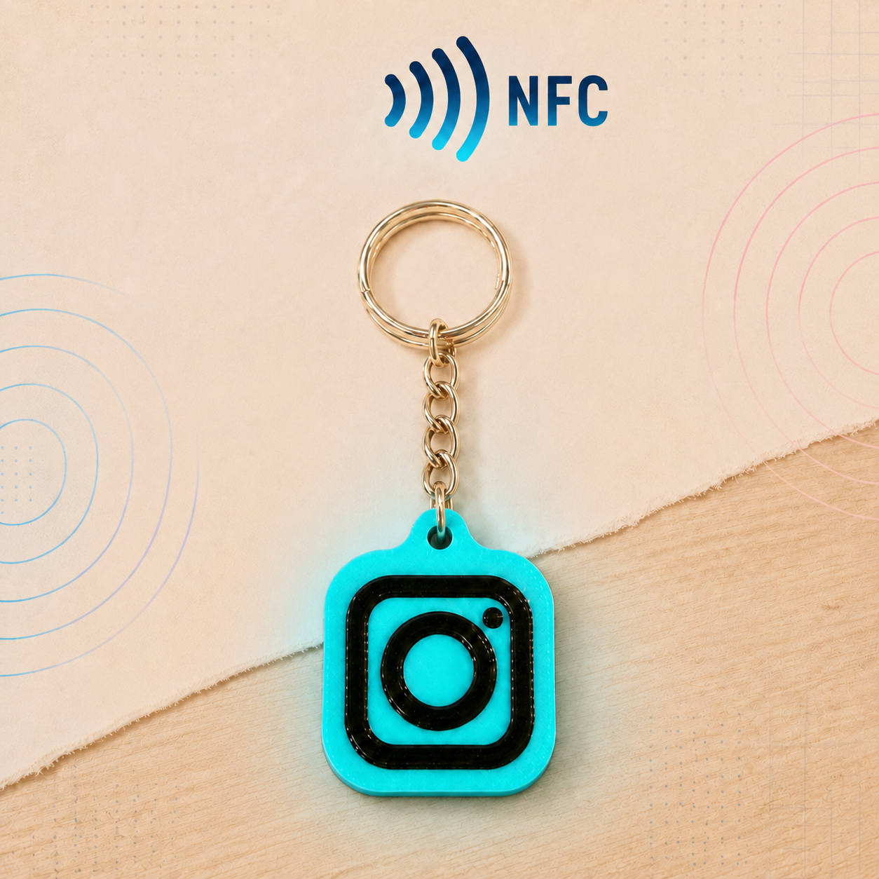 Chaveiro Instagram NFC