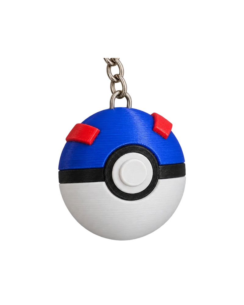 Porta-chaves Clicker Great Ball em fundo branco