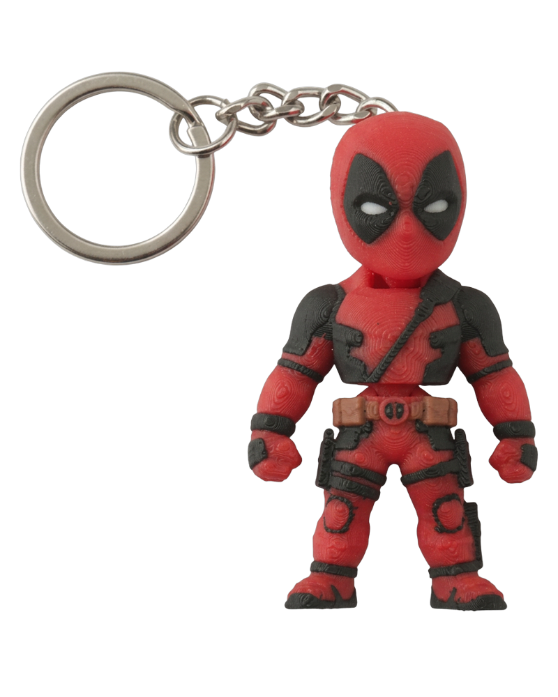 Porta-chaves Deadpool em impressão 3D
