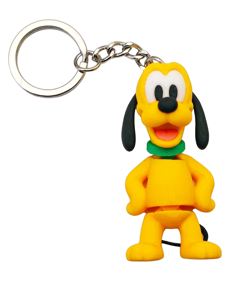 Porta-chaves Pluto em impressão 3D
