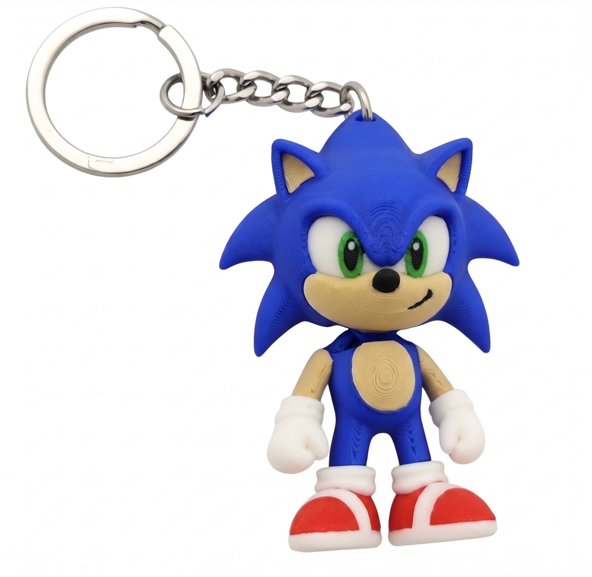 Porta-chaves Sonic em fundo branco